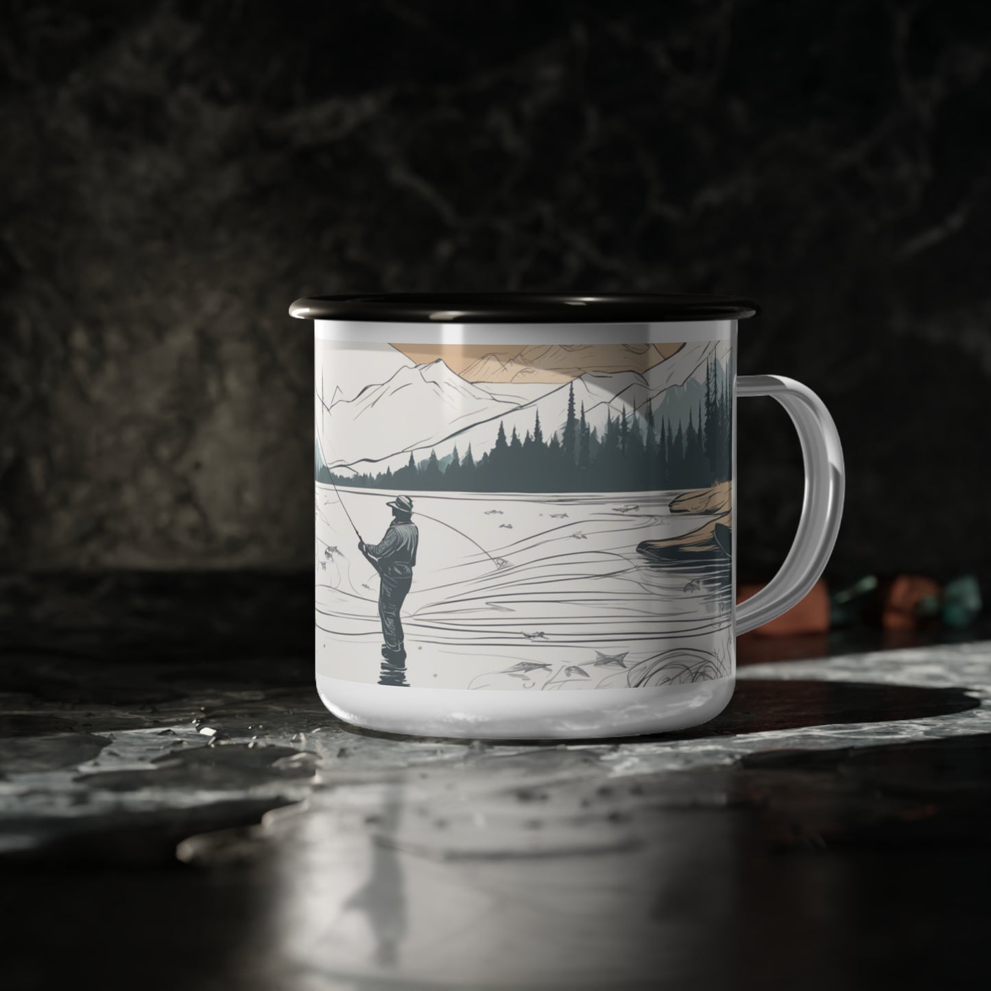 Scenic Enamel Camp Cup