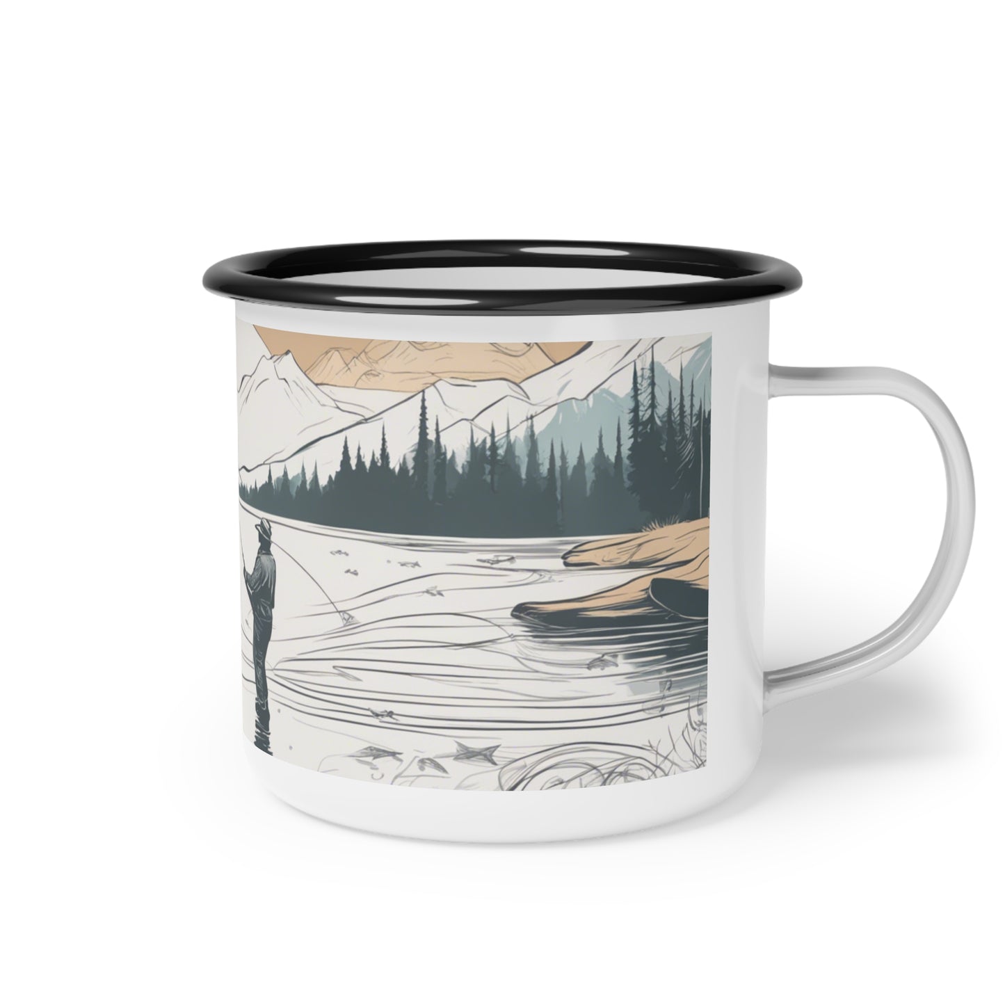 Scenic Enamel Camp Cup