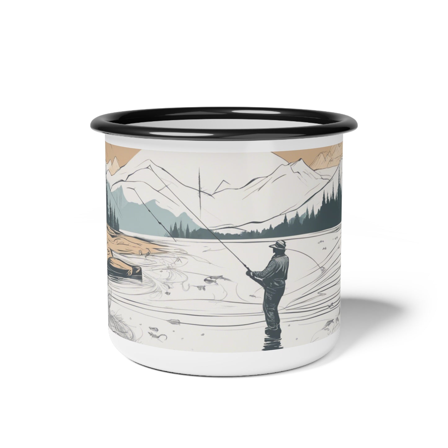 Scenic Enamel Camp Cup