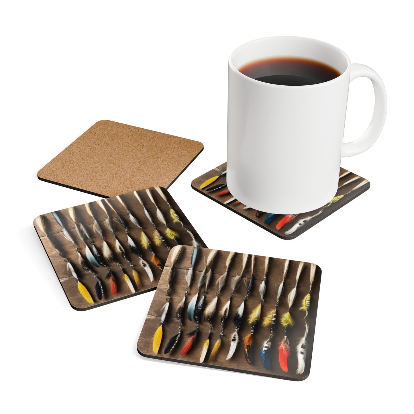 Corkwood Lures 4 Coaster Set