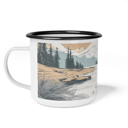 Scenic Enamel Camp Cup